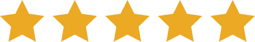 Three yellow stars on a transparent background.